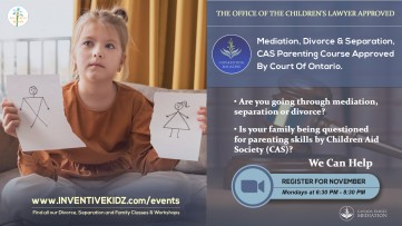 The Office Children's Lawyer Approved - Divorce and Separation Parenting (Mondays in November)